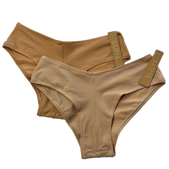 SKIMS Other - SKIMS Fits Everybody Hipster Lot of 2 Clay Ochre Womens XS